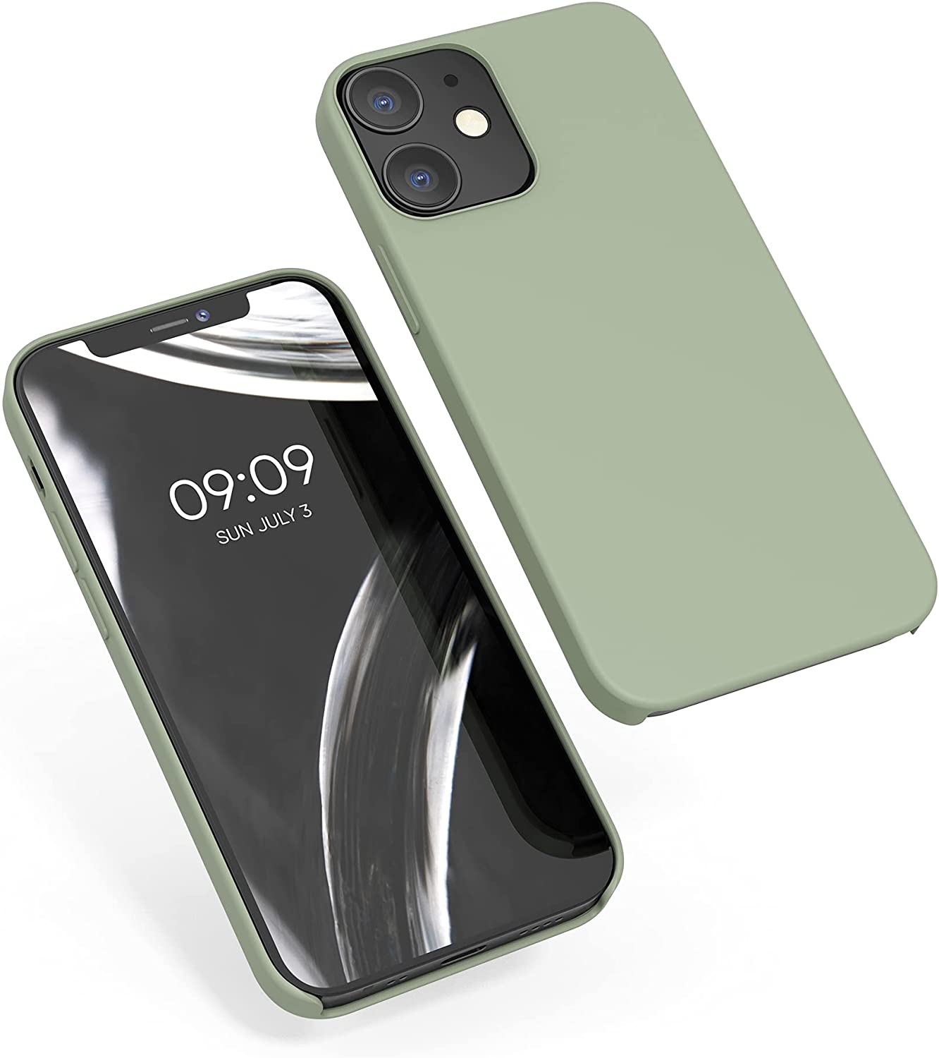 KW iPhone 12 / iPhone 12 Pro Θήκη Σιλικόνης Rubber TPU - Grey Green - 52641.172