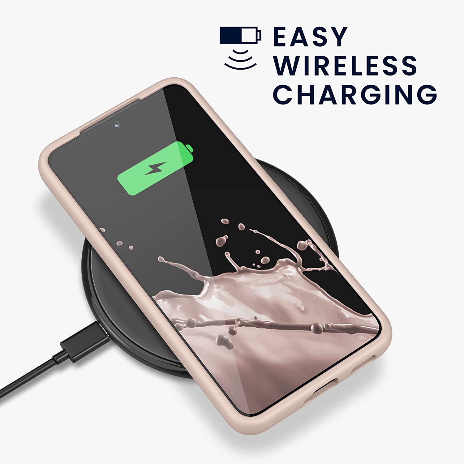 KW Samsung Galaxy S22 Θήκη Σιλικόνης Rubberized TPU - Coconut Swirl - 56756.225