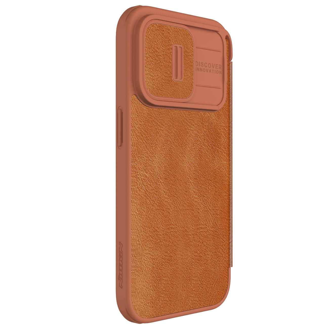 Nillkin iPhone 15 Pro Qin Pro Leather Θήκη Βιβλίο με Κάλυμμα για την Κάμερα - Brown
