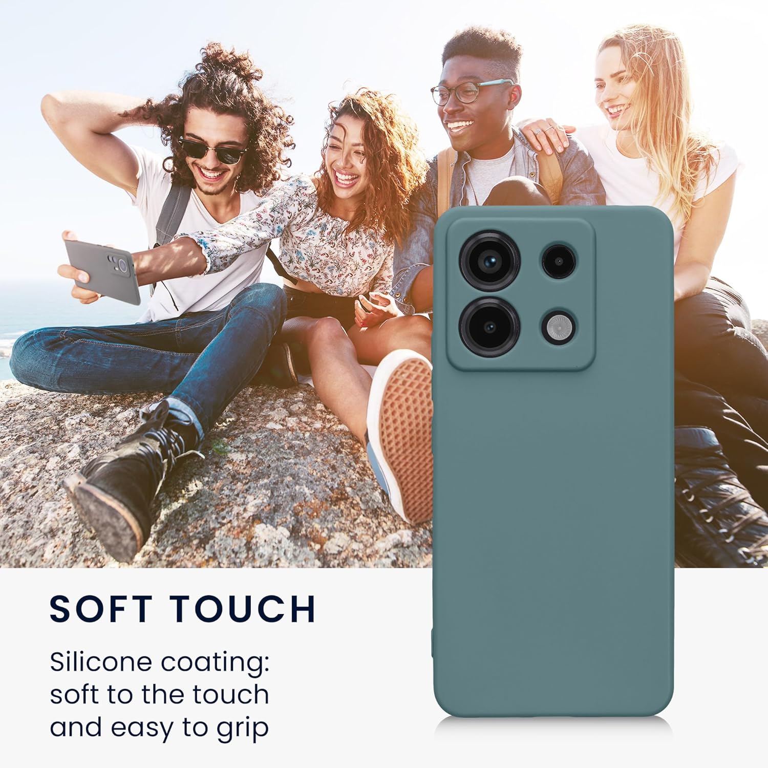 KW Xiaomi Redmi Note 13 Pro 5G / Poco X6 5G Θήκη Σιλικόνης TPU - Arctic Night