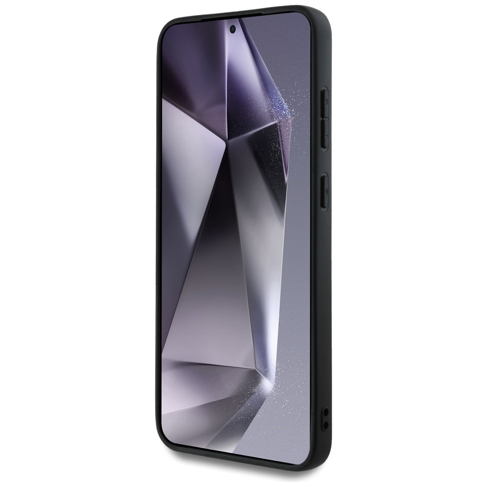 Guess Samsung Galaxy S25 Plus - Fixed Glitter Big 4G - Σκληρή Θήκη με Πλαίσιο Σιλικόνης - Gold - GUHCS25MHG4SGD