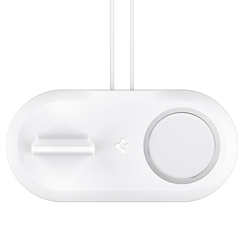 Spigen MagFit Duo Βάση Στήριξης για Φορτιστή MagSafe και Φορτιστή Apple Watch - White