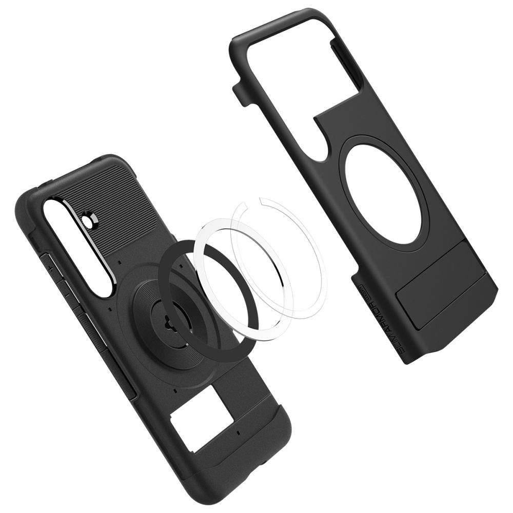 Spigen Samsung Galaxy S25 Plus Slim Armor Mag Σκληρή Θήκη με Stand και MagSafe - Black