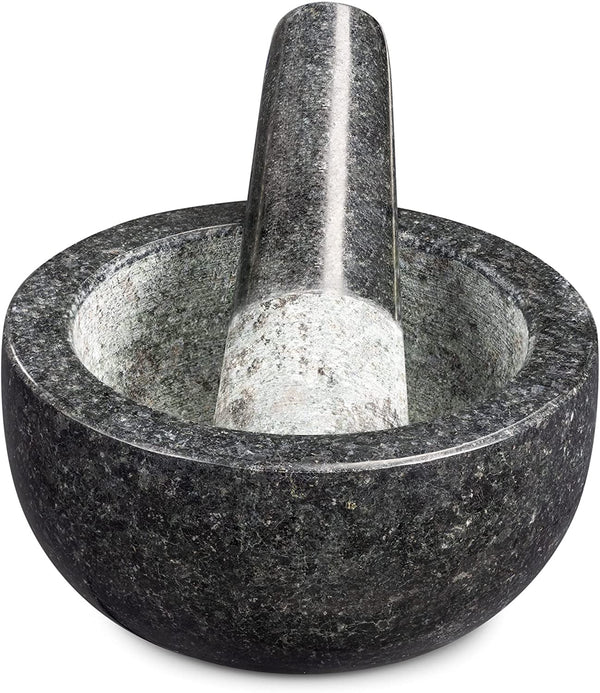 Navaris Mortar and Pestle Set Σετ με Γουδί και Γουδοχέρι από Φυσικό Γρανίτη - Black - 47789.02