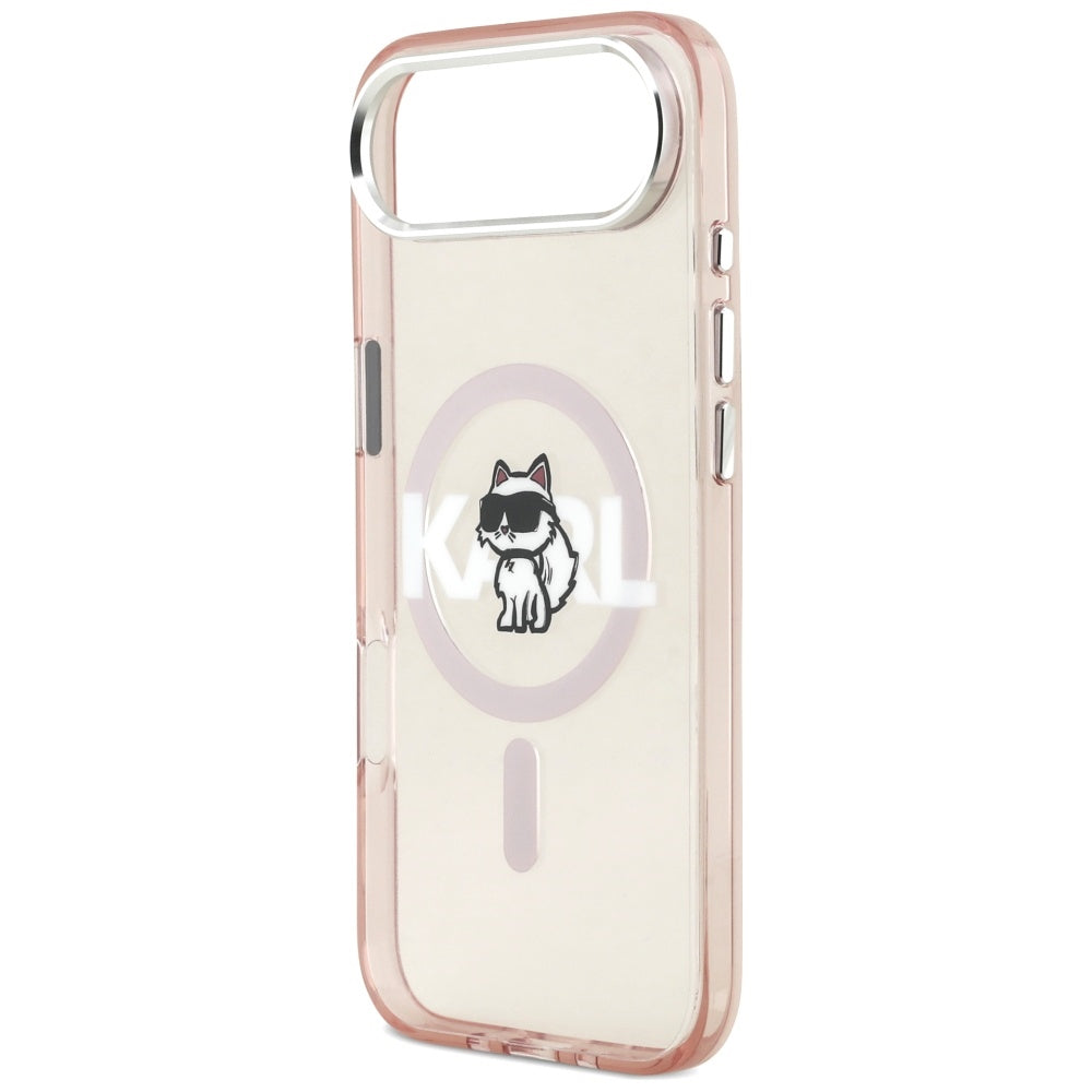 Karl Lagerfeld iPhone Air - IML Choupette Sketch Logo MagSafe - Σκληρή Θήκη με Πλαίσιο Σιλικόνης - Pink - KLHMP17MHGCHGKBP