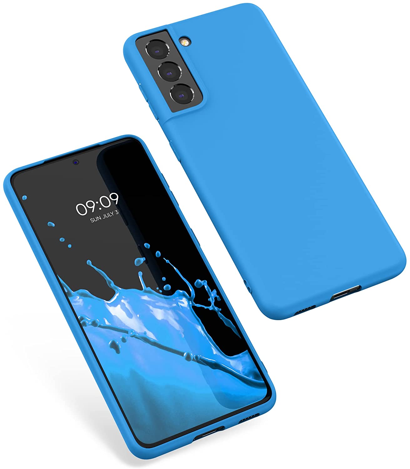 KW Samsung Galaxy S21 Θήκη Σιλικόνης TPU - Blue Temptation - 54055.157