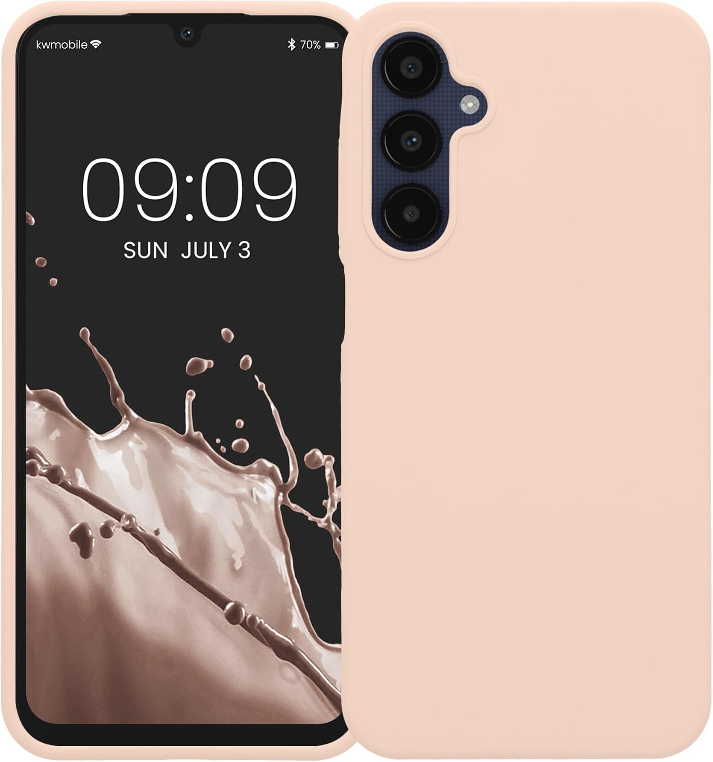 KW Samsung Galaxy A25 5G Θήκη Σιλικόνης Rubberized TPU - Coconut Swirl