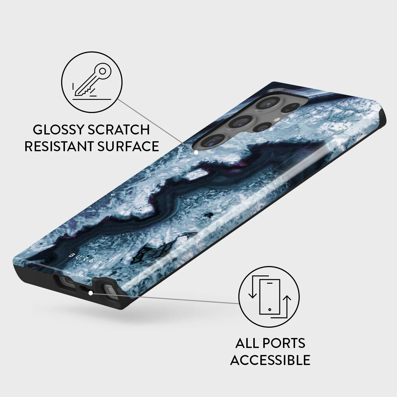 Burga Samsung Galaxy S24 Ultra Fashion Tough Σκληρή Θήκη - Frozen Lake