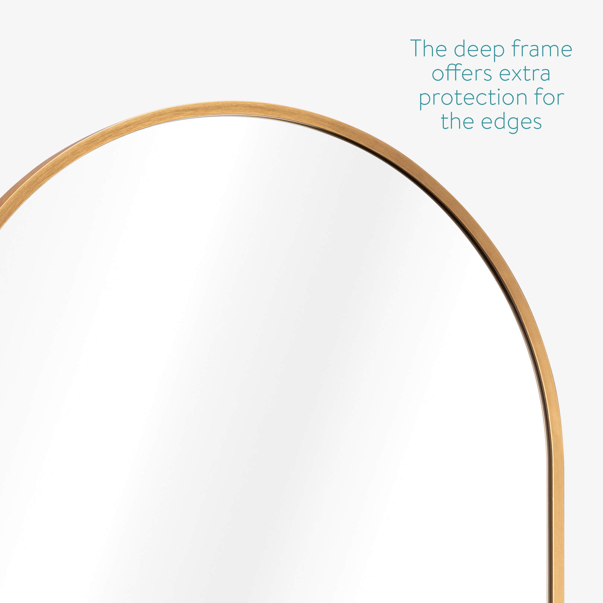 Navaris Τοξοτός Καθρέπτης Τοίχου - Gold - 55894.21