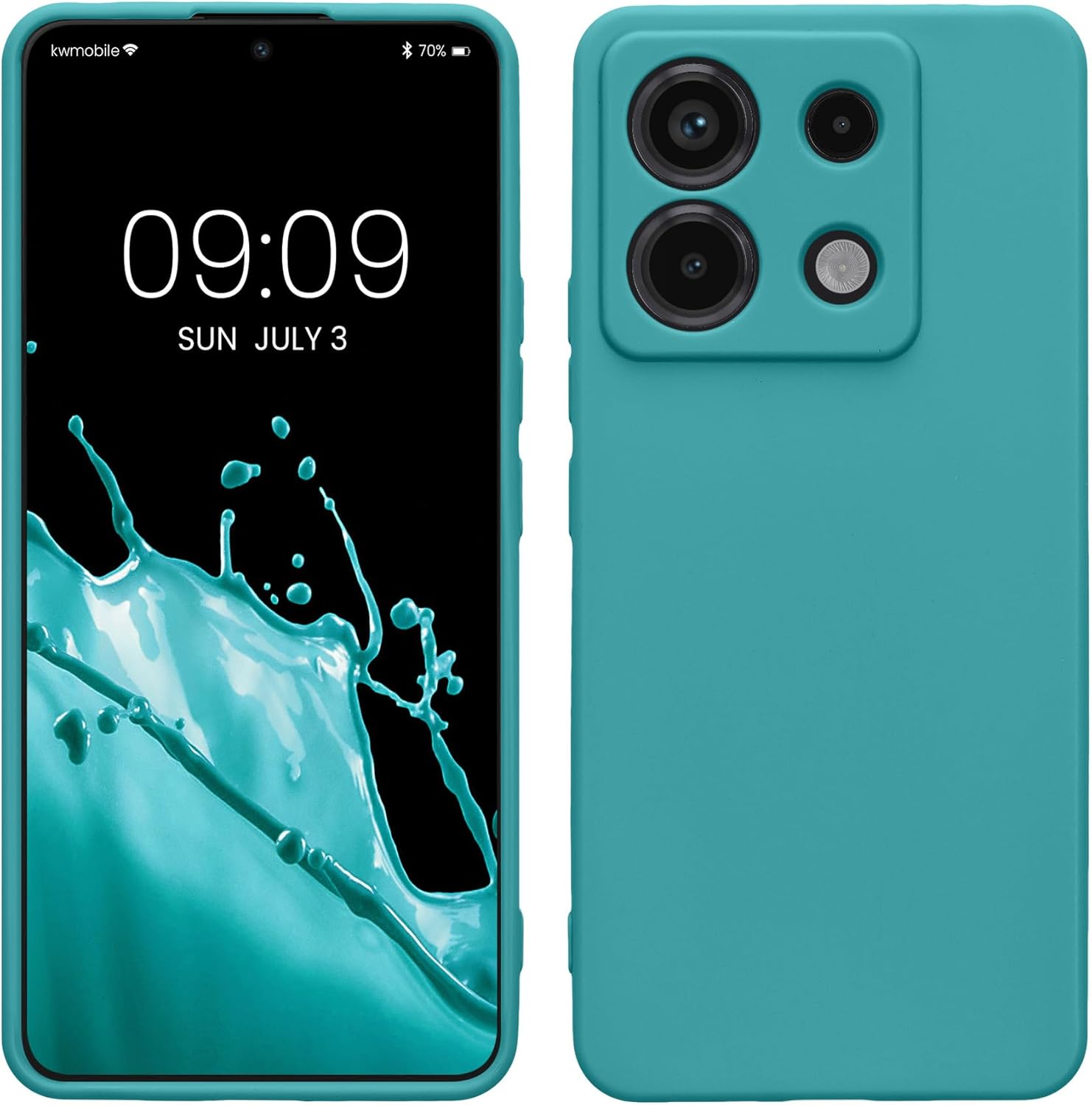 KW Xiaomi Redmi Note 13 Pro 5G / Poco X6 5G Θήκη Σιλικόνης TPU - Matte Petrol