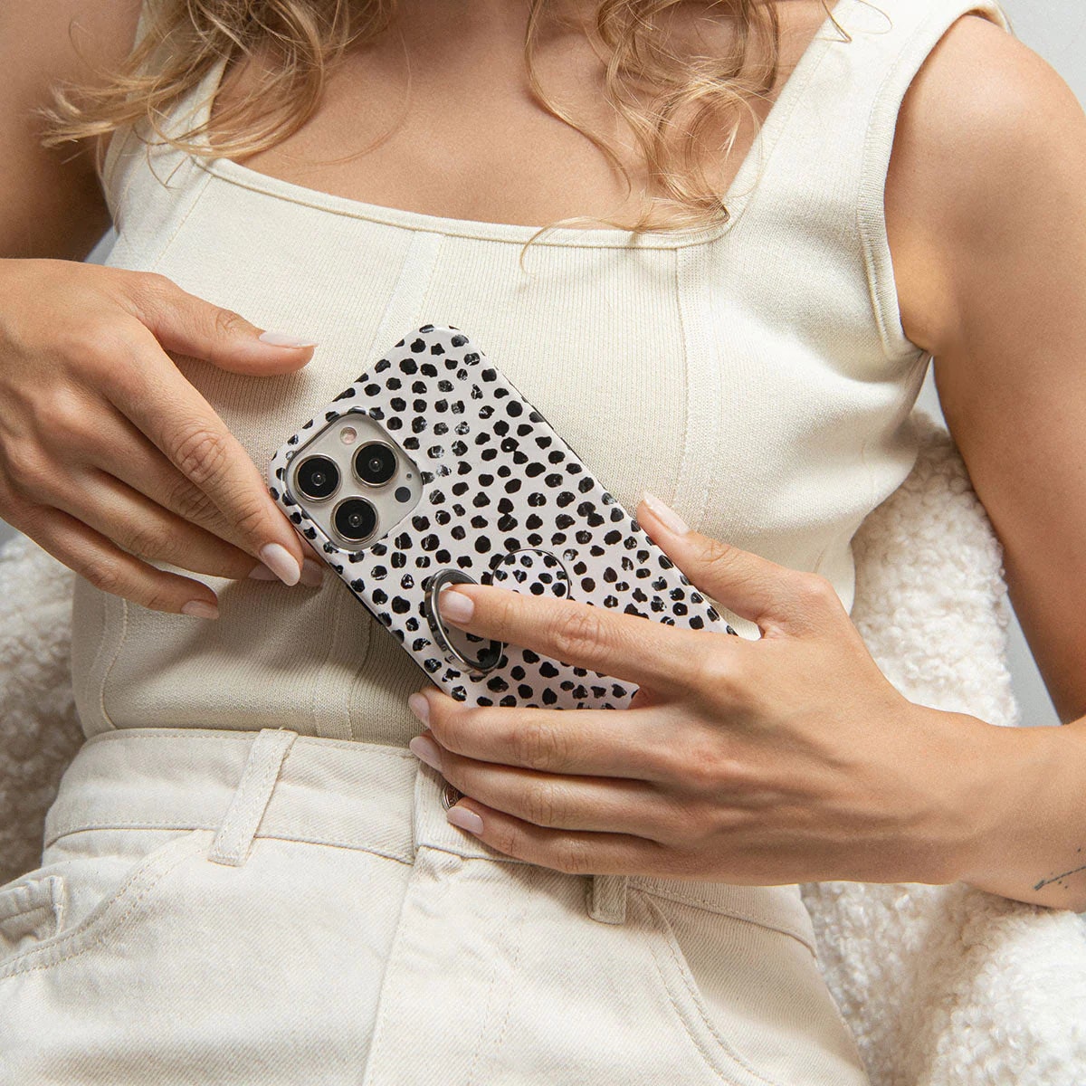 Burga Ring Holder - Δαχτυλίδι Συγκράτησης Κινητού - Βάση Στήριξης - Gold - Almond Latte