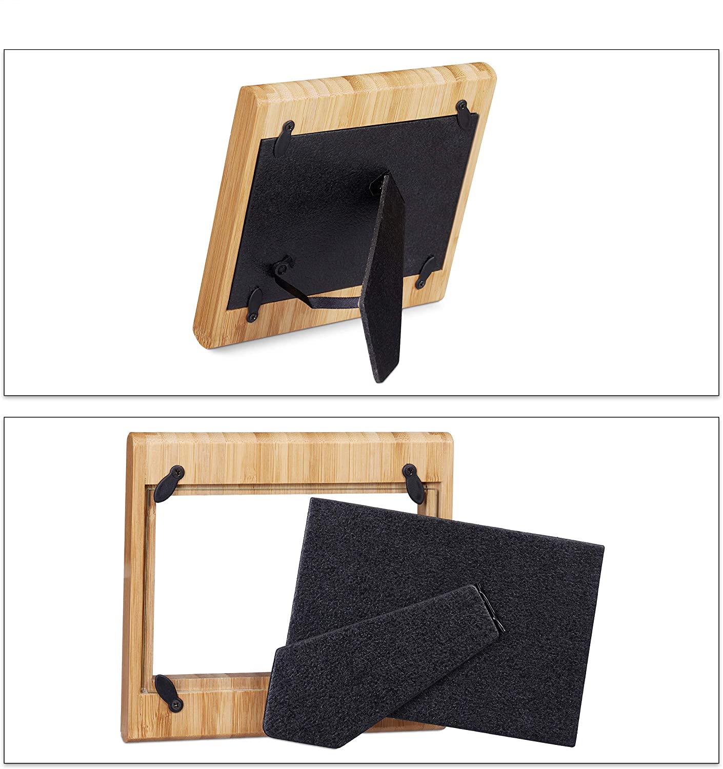 Relaxdays Ξύλινη Κορνίζα για Φωτογραφίες - Natural - 4052025246167