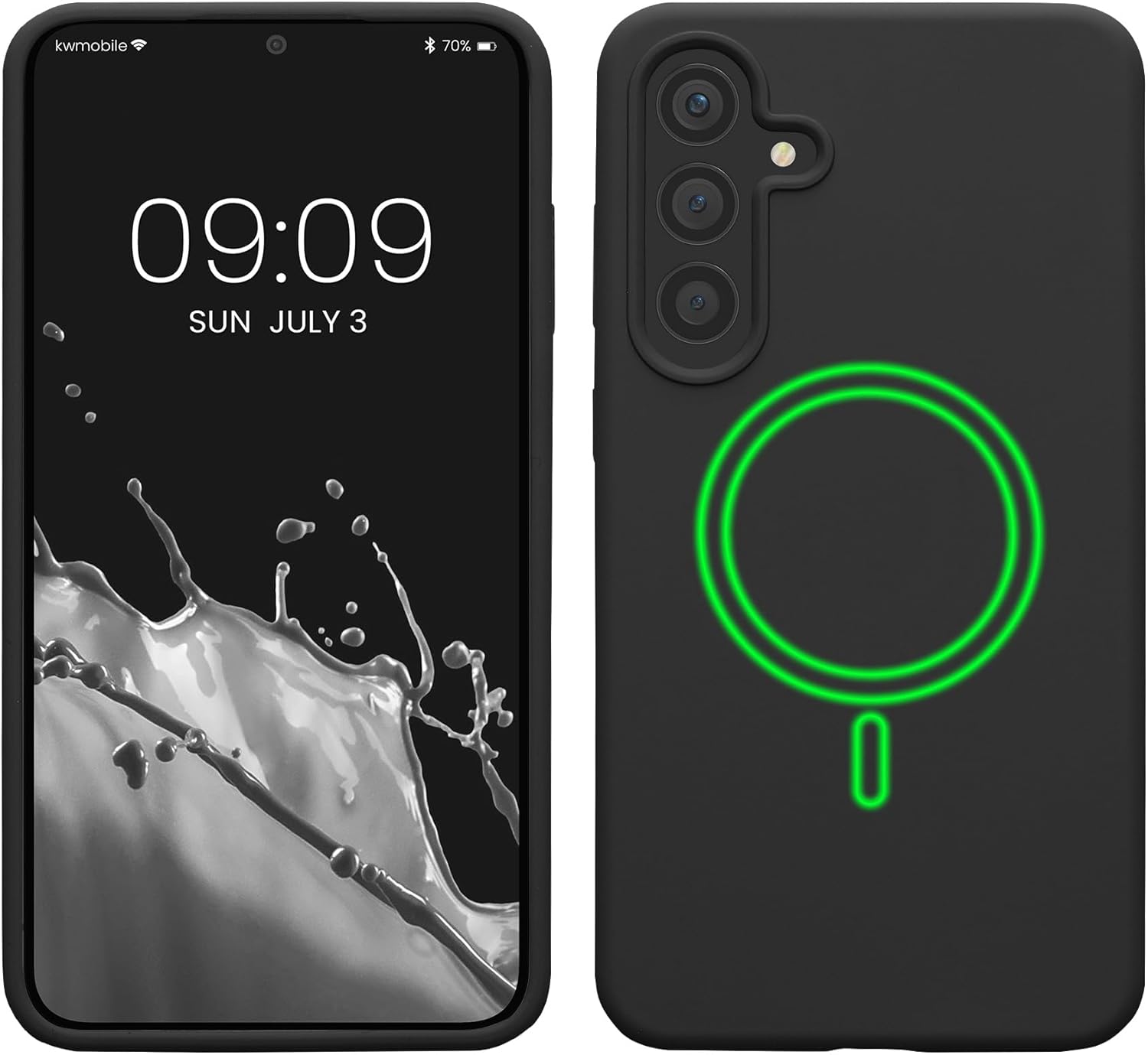 KW Samsung Galaxy S24+ Θήκη Σιλικόνης Rubber TPU με MagSafe - Black