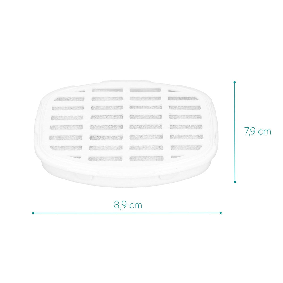 Navaris Ανταλλακτικά Φίλτρα Νερού Ενεργού Άνθρακα για σιντριβάνι κατοικίδιων Συσκευασία των 3 - 43635