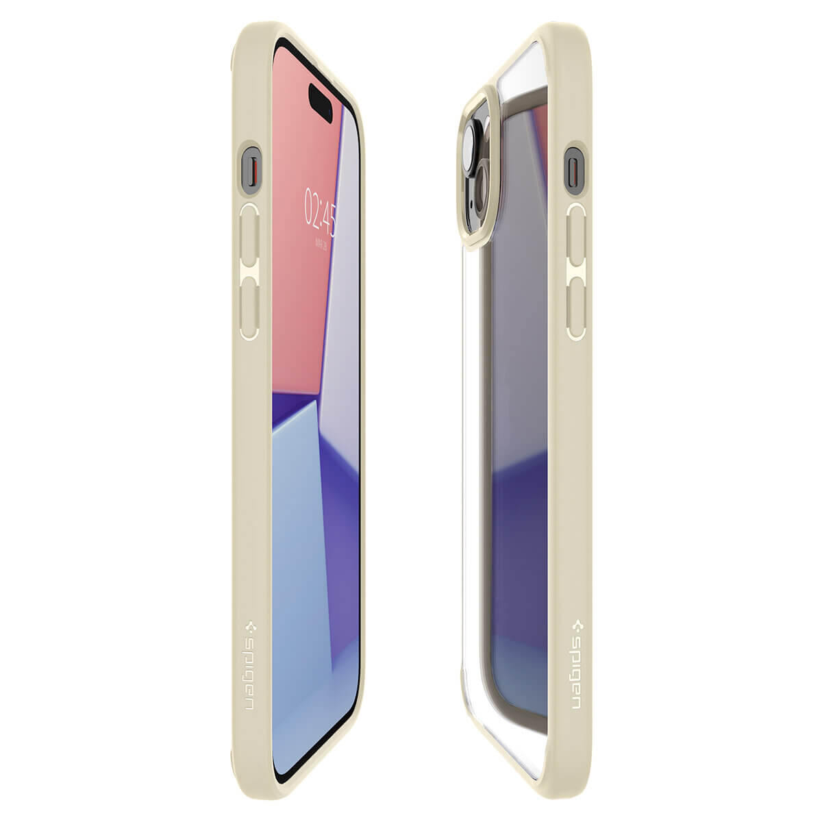 Spigen iPhone 15 Ultra Hybrid Σκληρή Θήκη με Πλαίσιο Σιλικόνης - Mute Beige