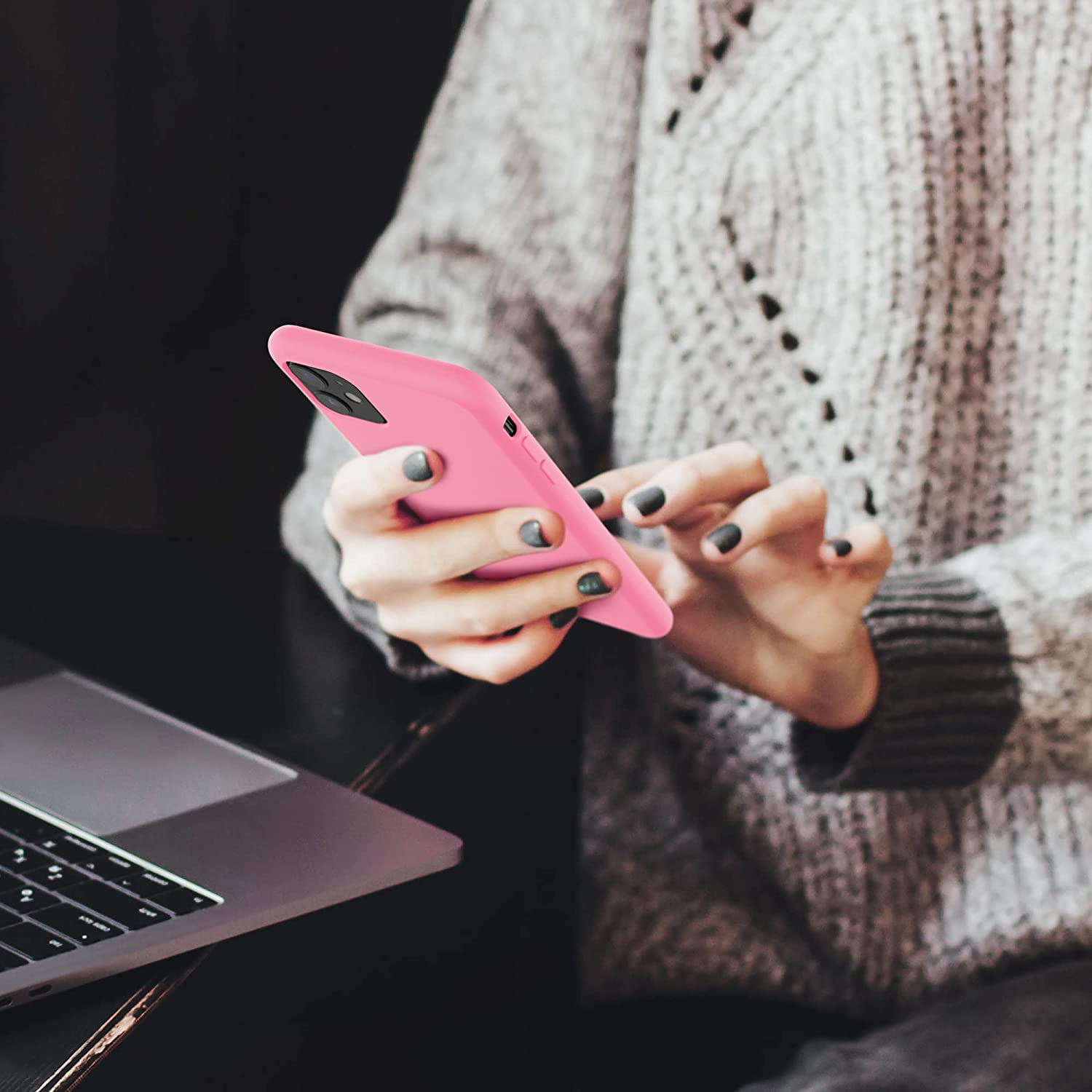 KW iPhone 11 Θήκη Σιλικόνης Rubber TPU - Bubblegum Pink - 49724.212