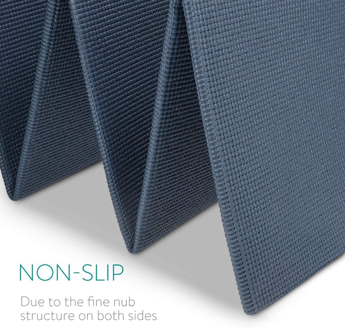 Navaris Workout Mat Στρώμα Γυμναστικής για Γυμναστική / Yoga / Pilates - 4mm Πάχος - Dark Grey - 45983.19