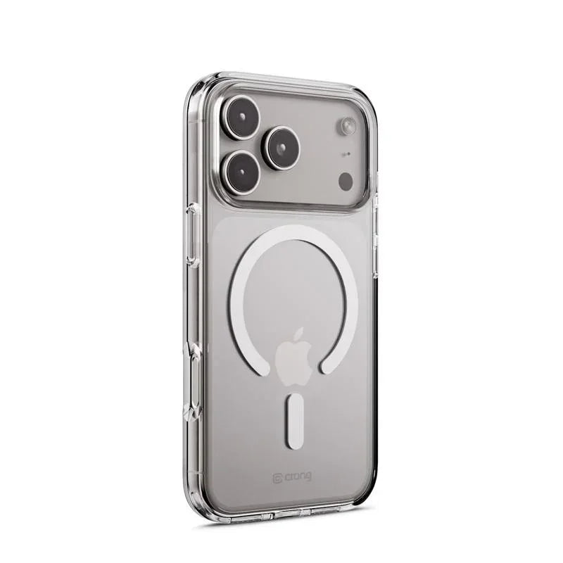 Crong iPhone 17 Pro - Clear Mag Cover - Σκληρή Θήκη με Πλαίσιο Σιλικόνης και MagSafe - Clear