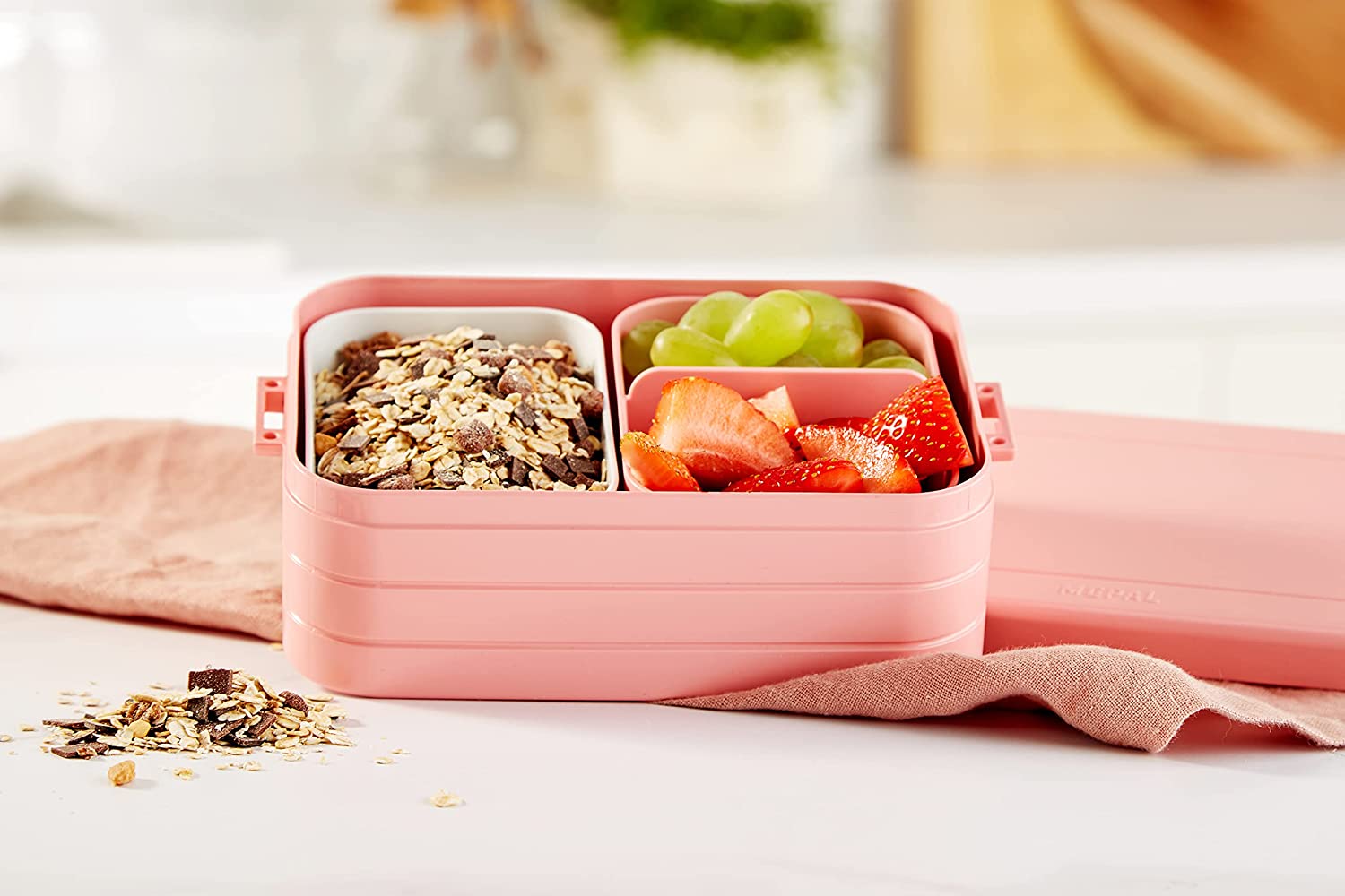 Mepal Bento Lunch Box Take a Break - Δοχείο Φαγητού - BPA FREE - 900 ml - Nordic Pink