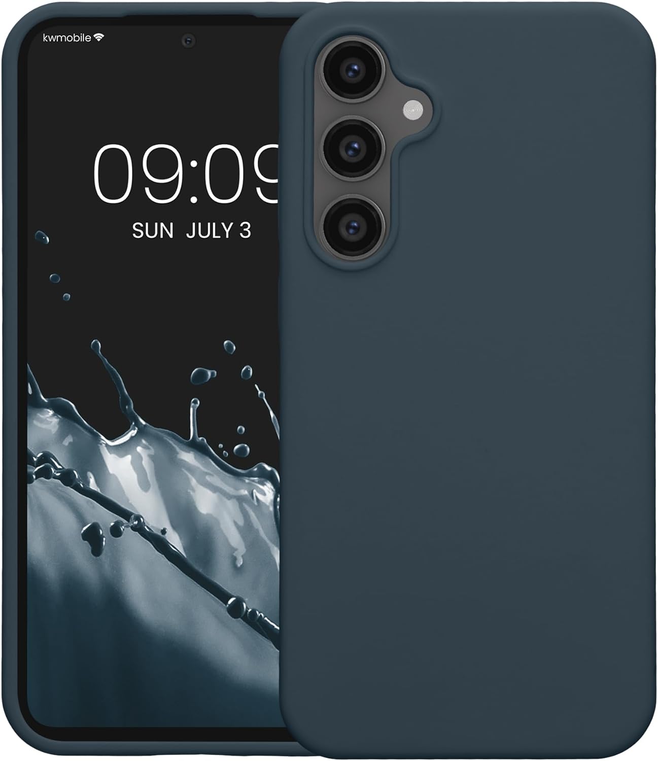 KW Samsung Galaxy S23 FE Θήκη Σιλικόνης Rubberized TPU - Dark Slate