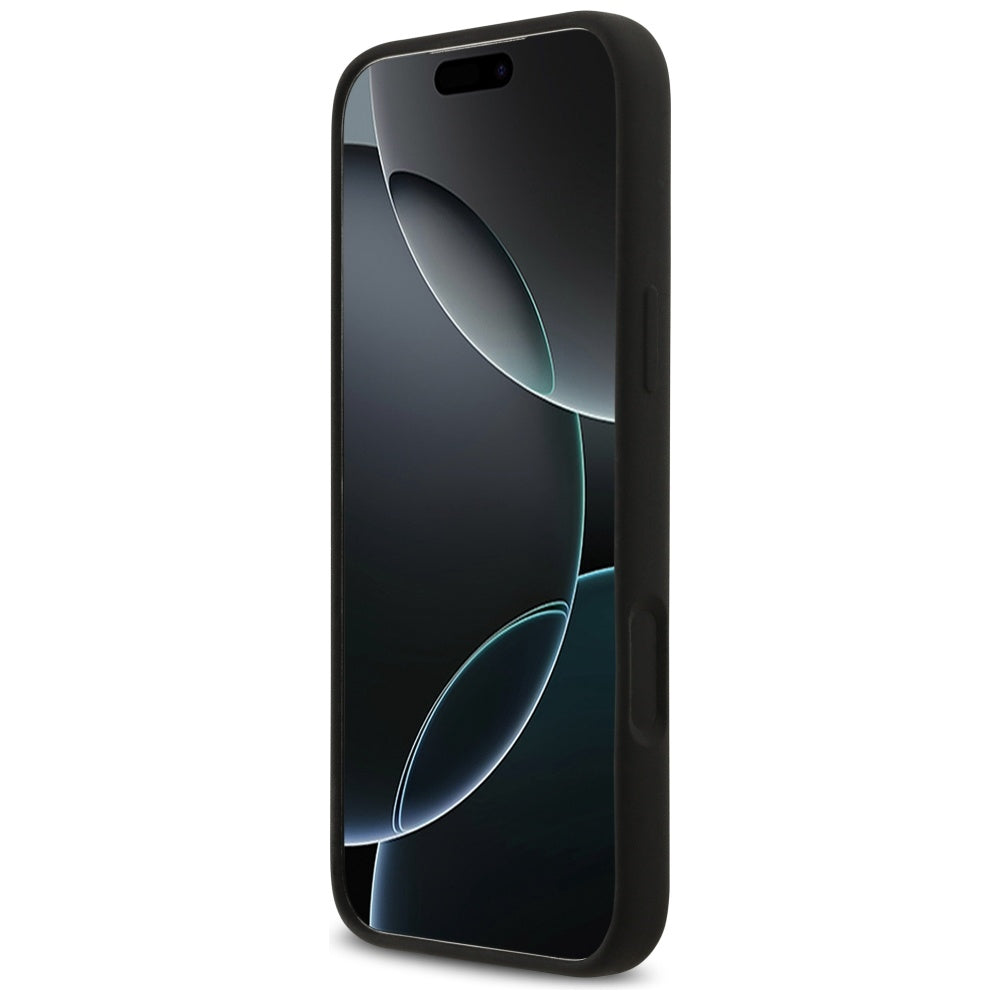 Karl Lagerfeld iPhone 17 Pro Max - Silicone K/C Sketch and Logo MagSafe - Σκληρή Θήκη με Πλαίσιο Σιλικόνης - Black - KLHMP17XSKCGRGOK