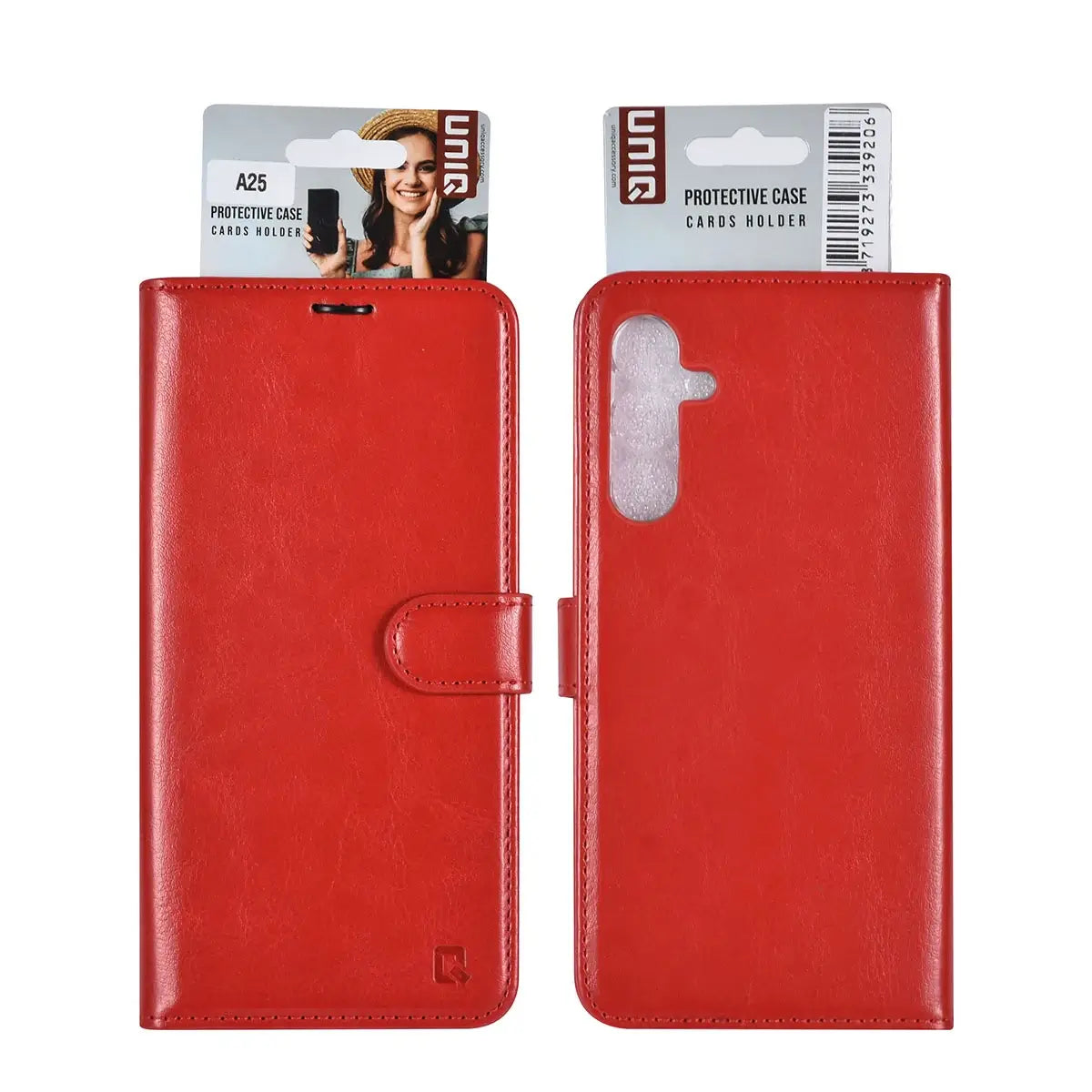 Tuniq Samsung Galaxy A25 5G - Θήκη Πορτοφόλι Stand από Δερματίνη - Κόκκινη