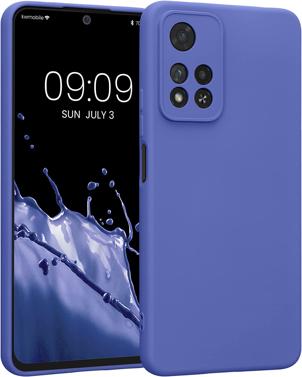 KW Xiaomi Redmi Note 11 Pro+ 5G Θήκη Σιλικόνης Rubberized TPU - Blue Purple - 58097.234