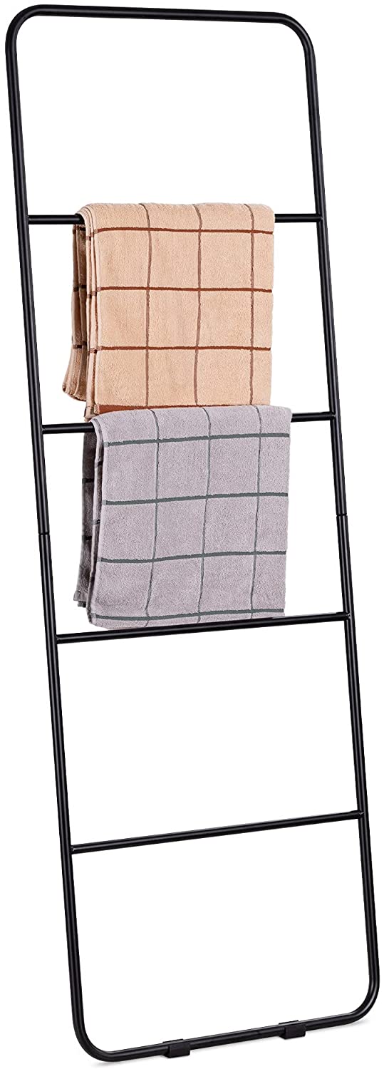 Navaris Μεταλλική Σκάλα / Βάση Στήριξης για Πετσέτες - Black - 53497.01