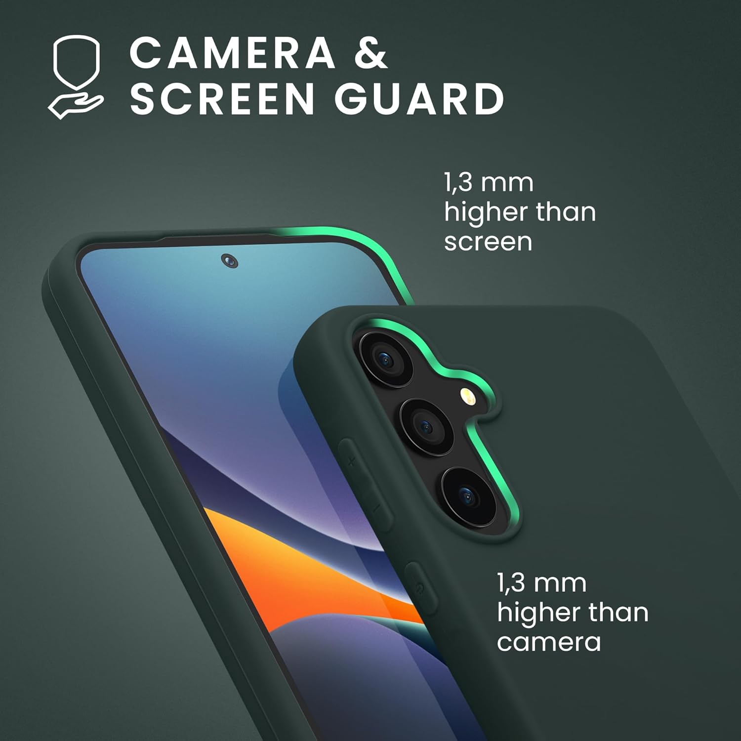 KW Samsung Galaxy A55 5G Λεπτή Θήκη Σιλικόνης TPU - Moss Green