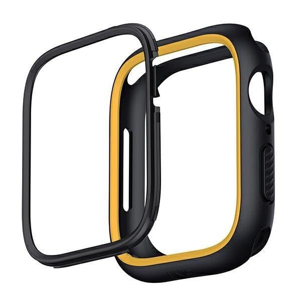 Uniq Θήκη Apple Watch 4 / 5 / 6 / 7 / 8 / 9 / SE / SE 2 - 40 / 41 mm Moduo με 2 Εναλλάξιμα Πλαίσια - Black / Mustard