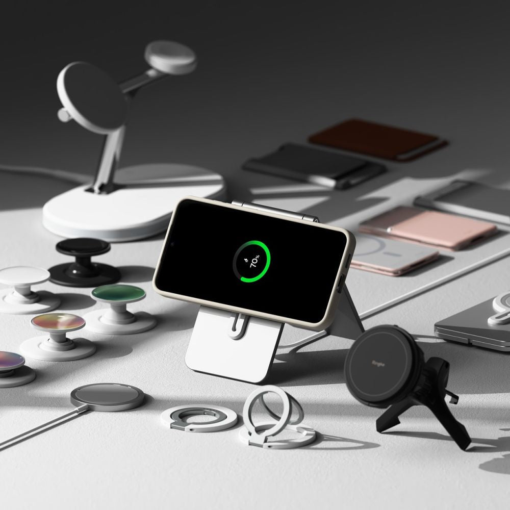 Ringke Samsung Galaxy S25 Plus Silicone Magnetic MagSafe Case Θήκη Σιλικόνης με MagSafe - Stone