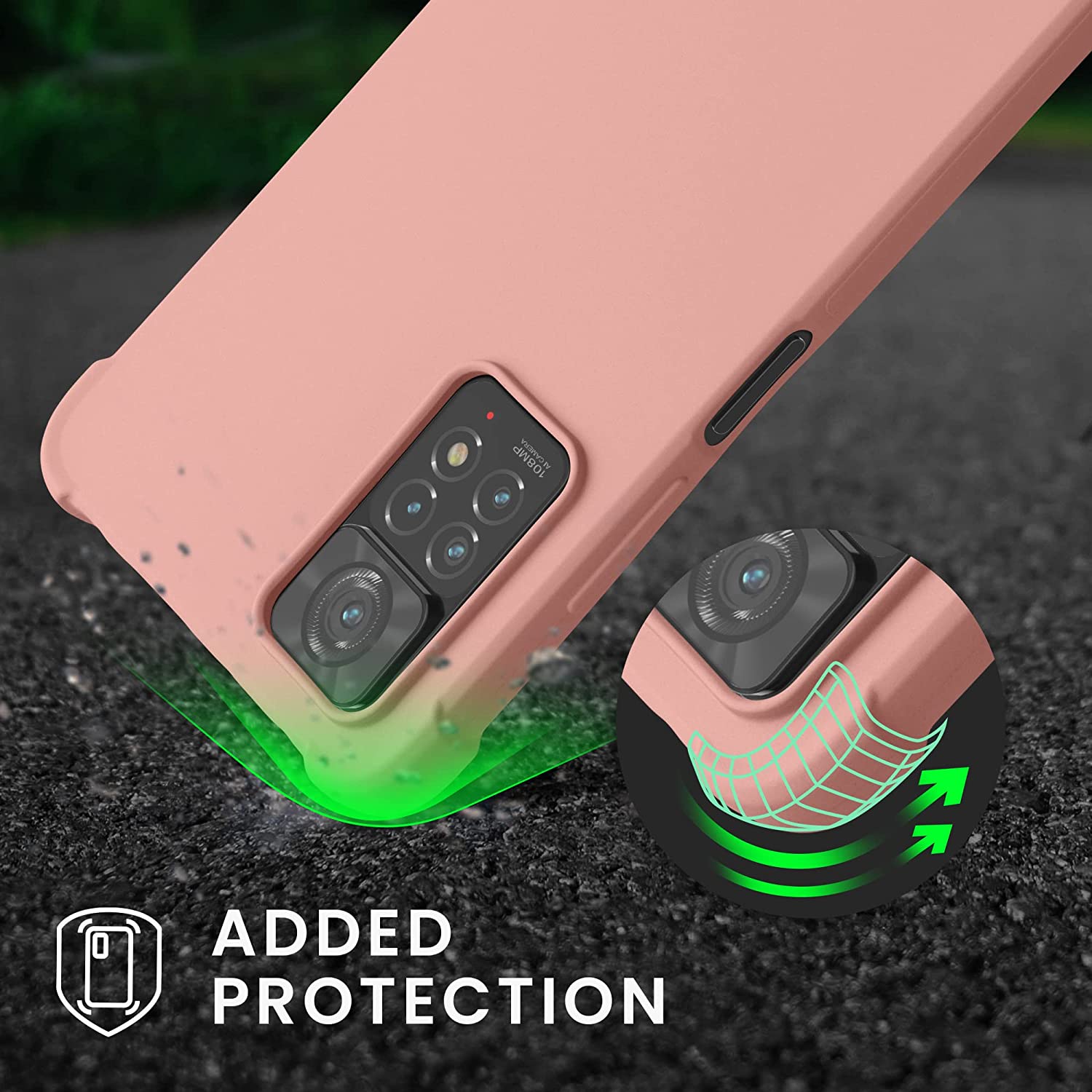 KW Xiaomi Redmi Note 11 Pro / Note 11 Pro 5G Θήκη Σιλικόνης TPU με Λουράκι - Mother of Pearl - 58086.154