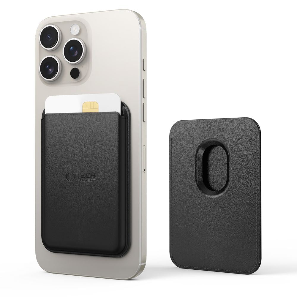 Tech-Protect MagWallet MagSafe Universal Magnetic Card Holder Μαγνητική Θήκη Καρτών - Black