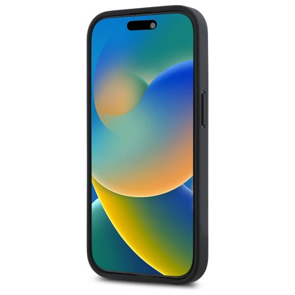 Red Bull iPhone 15 Pro - Carbon Fiber Power Bar - MagSafe Σκληρή Θήκη με Πλαίσιο Σιλικόνης - Black - RBHMP15L24CFGSMK