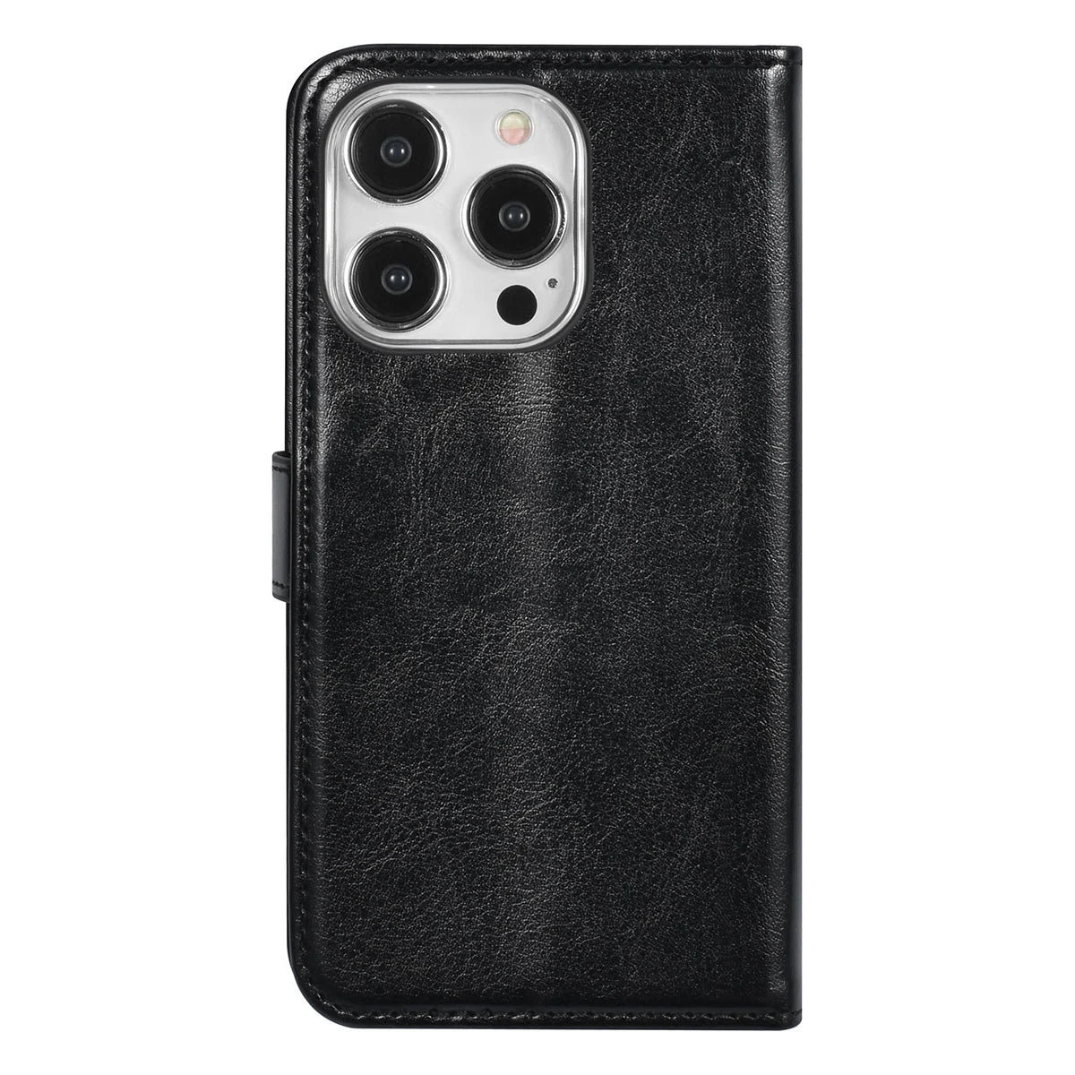 Tuniq iPhone 15 Pro - Θήκη Πορτοφόλι Stand από Δερματίνη - Μαύρη