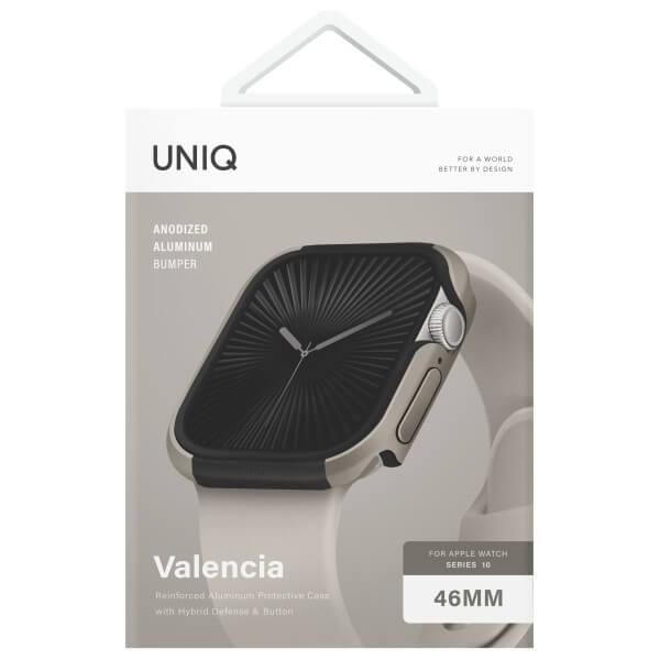 Uniq Θήκη Apple Watch 10/11 - 46mm Valencia Hybrid - Titanium Silver