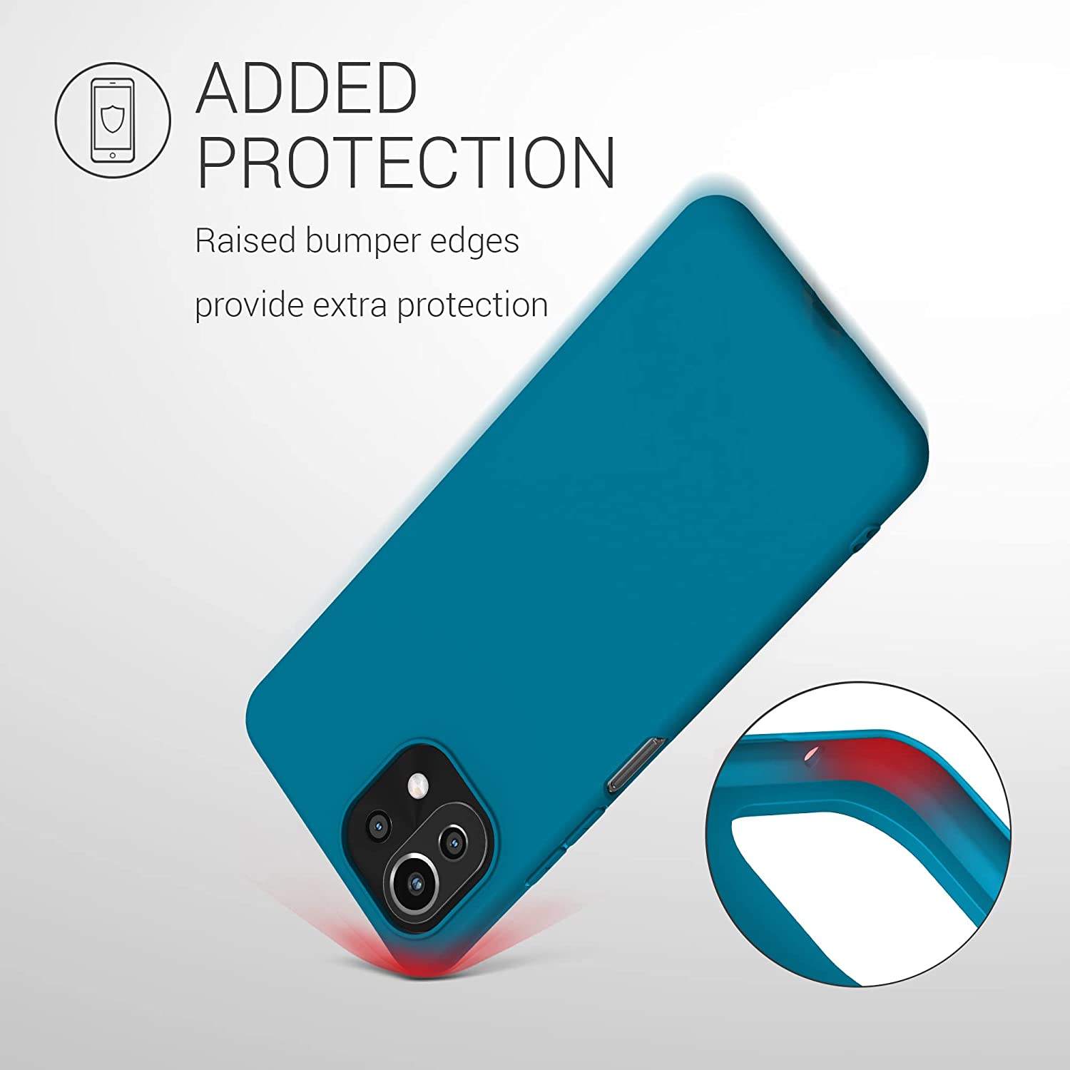 KW Xiaomi Mi 11 Lite / Mi 11 Lite 5G Θήκη Σιλικόνης TPU - Caribbean Blue - 54726.224