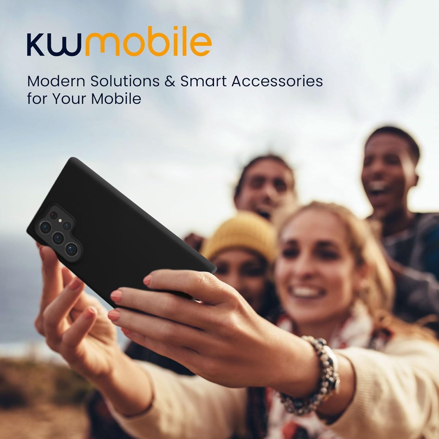 KW Samsung Galaxy S24 Ultra Θήκη Σιλικόνης Rubberized TPU - Black