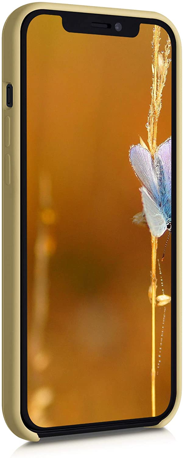 KW iPhone 12 Pro Max Θήκη Σιλικόνης Rubber TPU - Light yellow - 52644.158