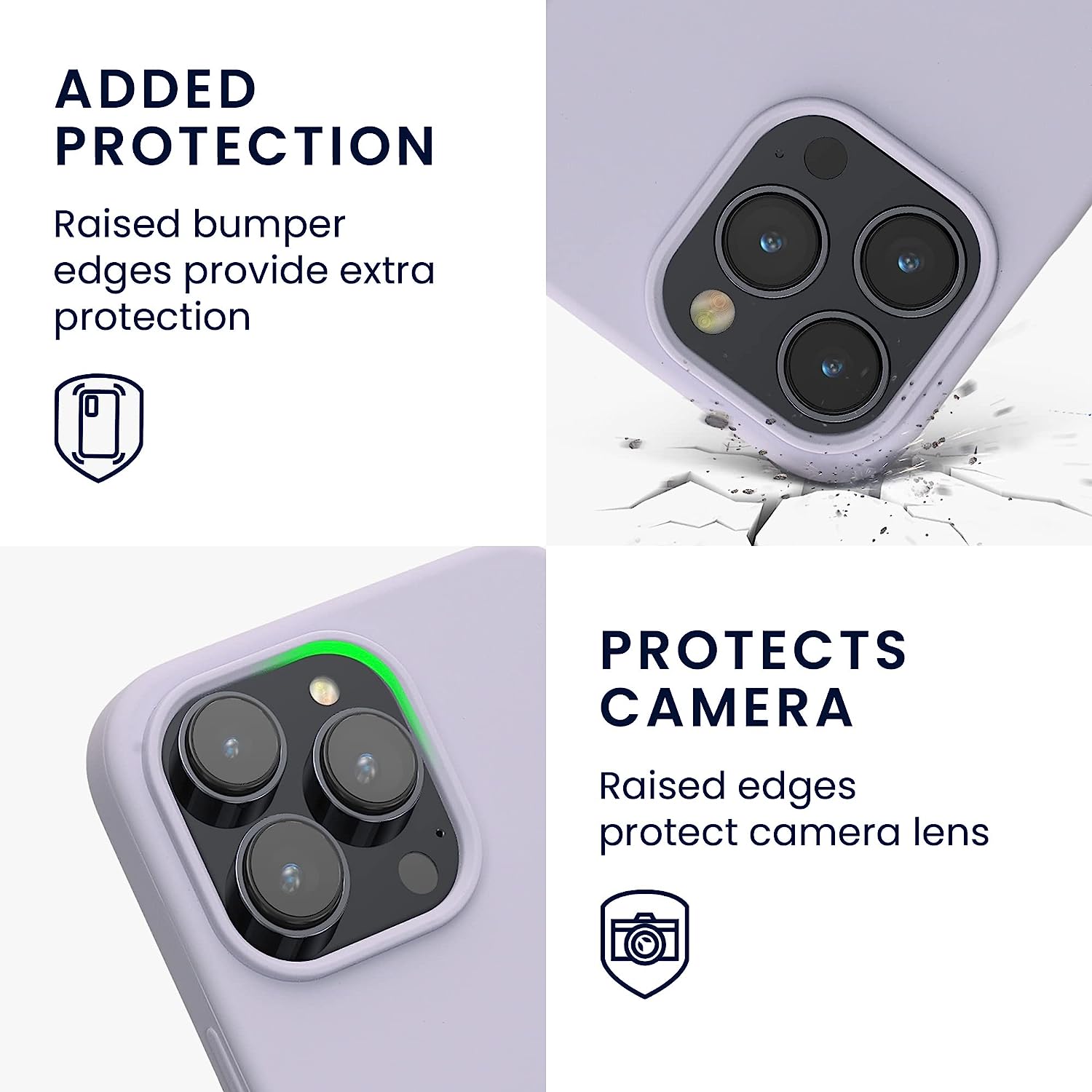 KW iPhone 14 Pro Max Θήκη Σιλικόνης Rubber TPU με MagSafe - Light Lavender - 60994.139