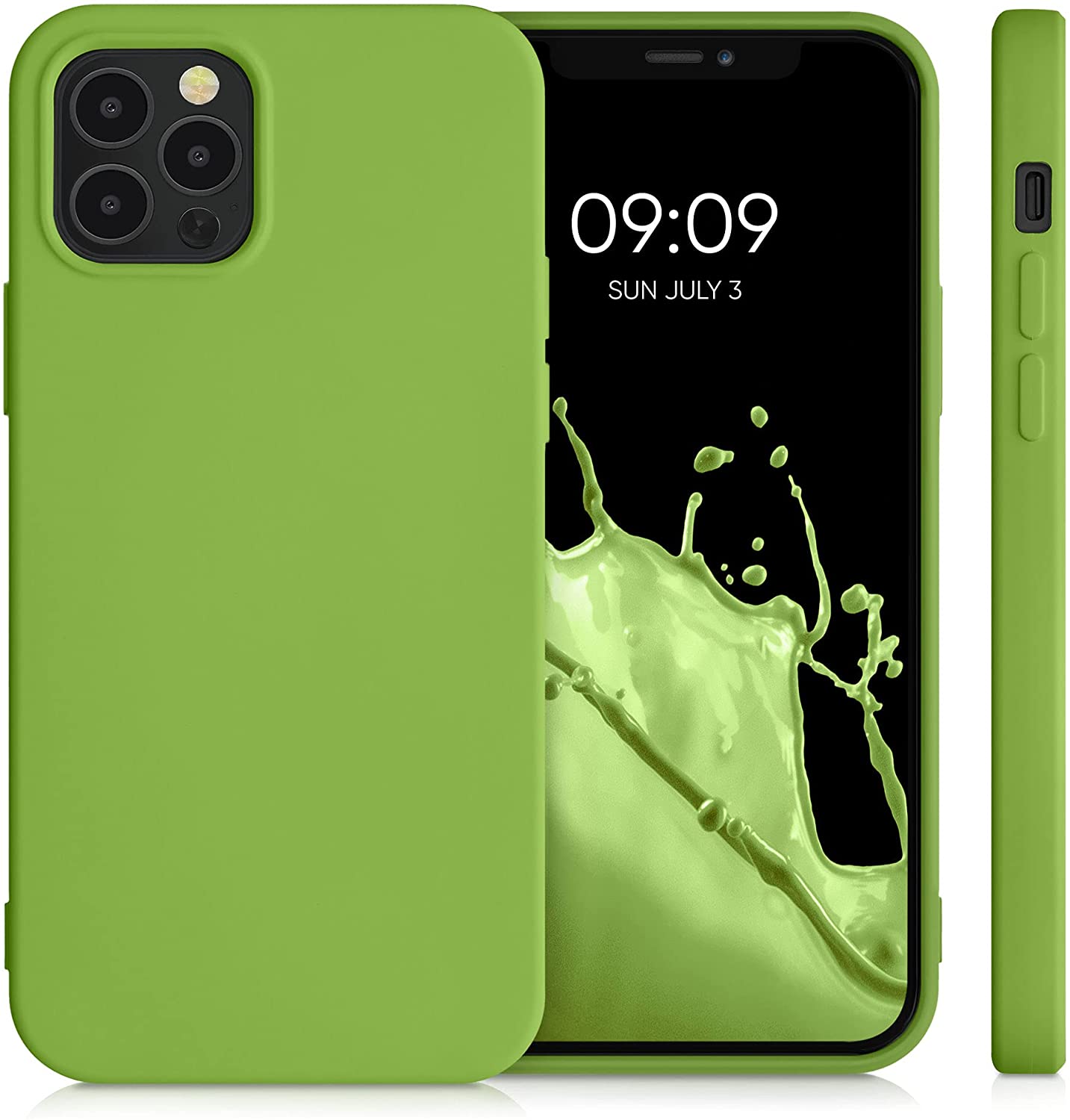 KW iPhone 12 / iPhone 12 Pro Θήκη Σιλικόνης Rubberized TPU - Green Pepper - 53844.220