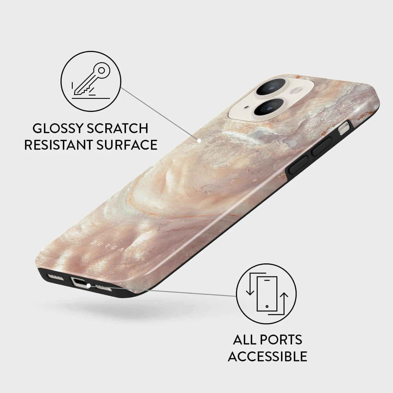 Burga iPhone 13 Fashion Tough Σκληρή Θήκη - Serene Sunset
