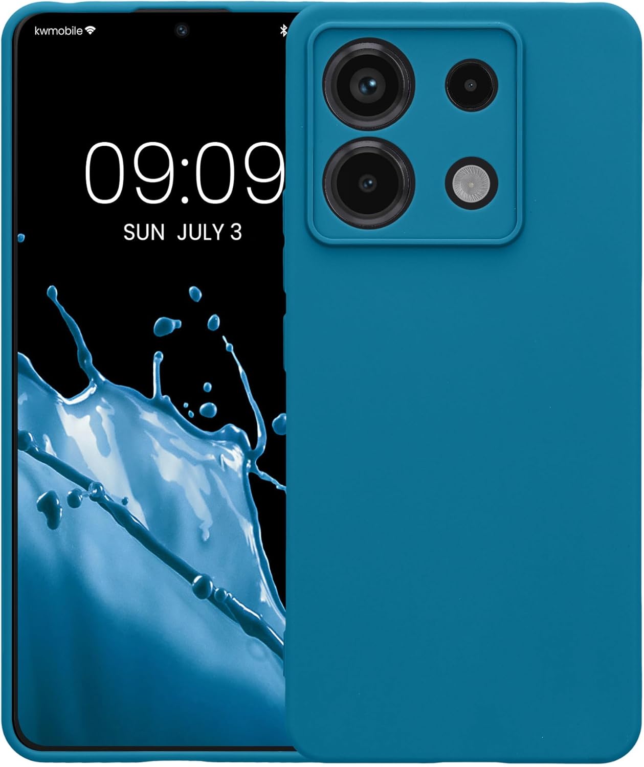KW Xiaomi Redmi Note 13 Pro 5G / Poco X6 5G Θήκη Σιλικόνης TPU - Caribbean Blue