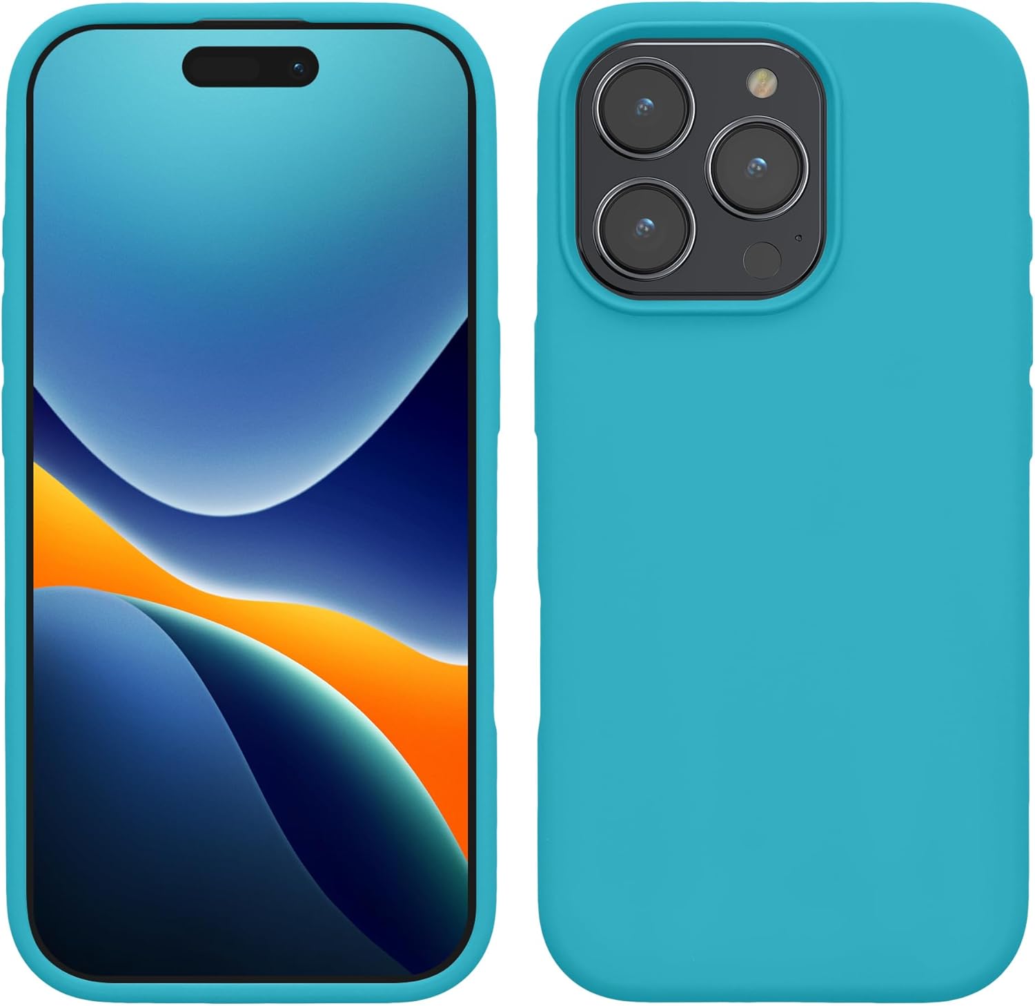 KW iPhone 16 Pro Max Θήκη Σιλικόνης Rubberized TPU - Cool Glacier