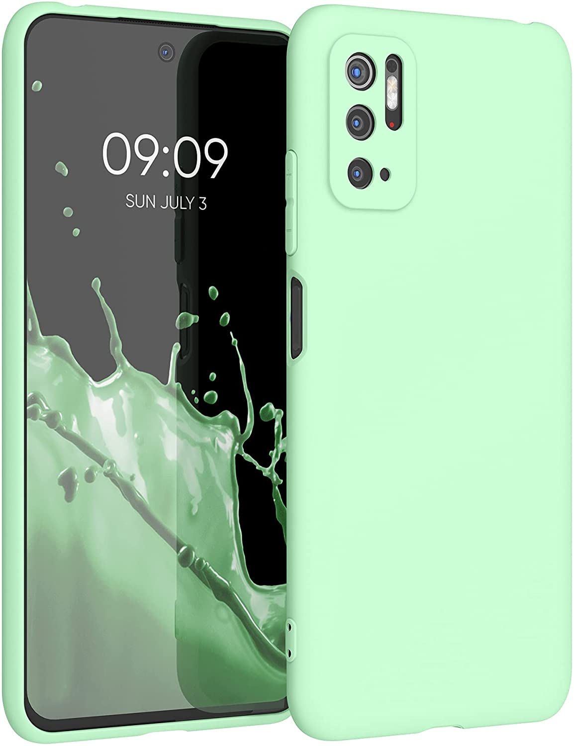 KW Xiaomi Poco M3 Pro 5G Θήκη Σιλικόνης TPU - Mint Green Matte - 55363.50