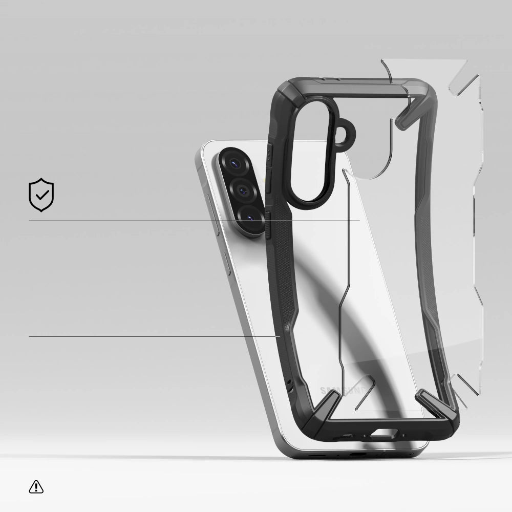 Ringke Samsung Galaxy A36 5G / A56 5G Fusion X Σκληρή Θήκη με Πλαίσιο Σιλικόνης - Black