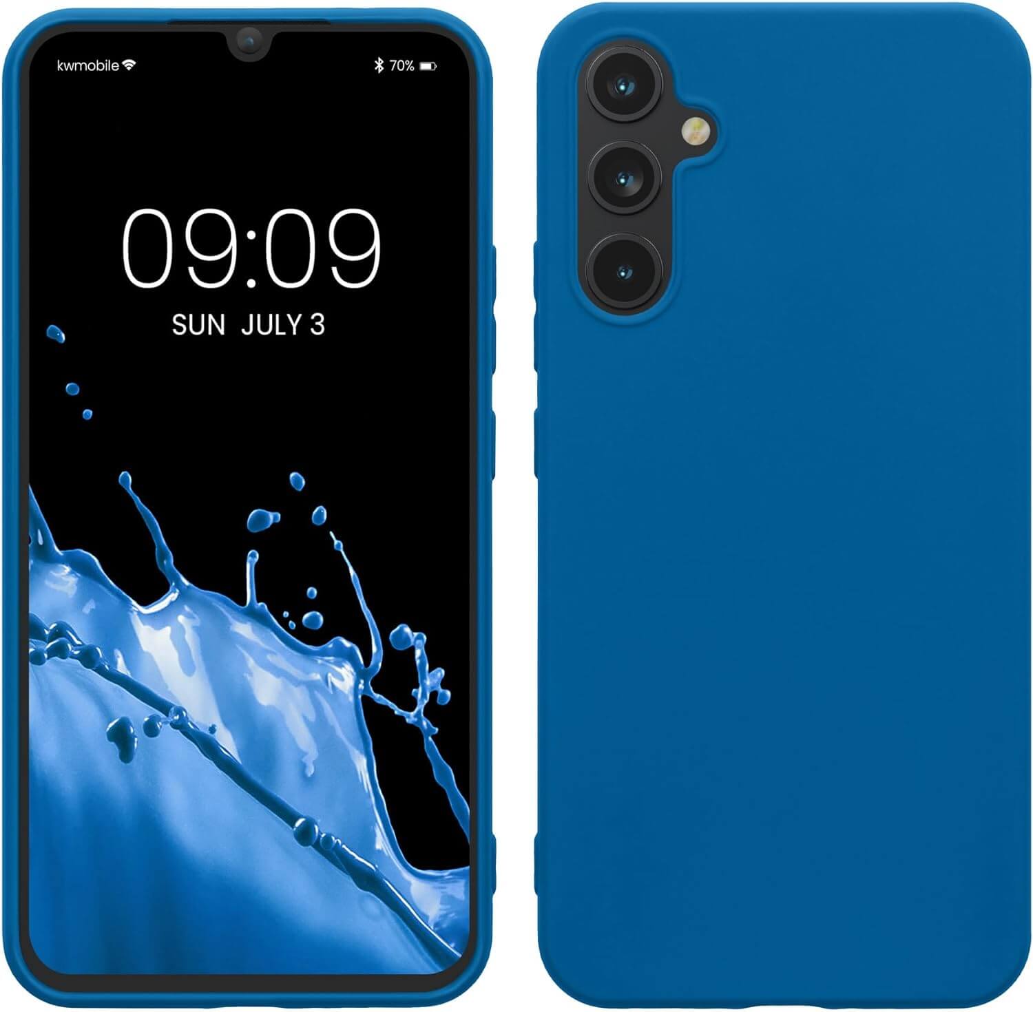 KW Samsung Galaxy A34 5G Θήκη Σιλικόνης TPU - Caribbean Blue - 60809.224