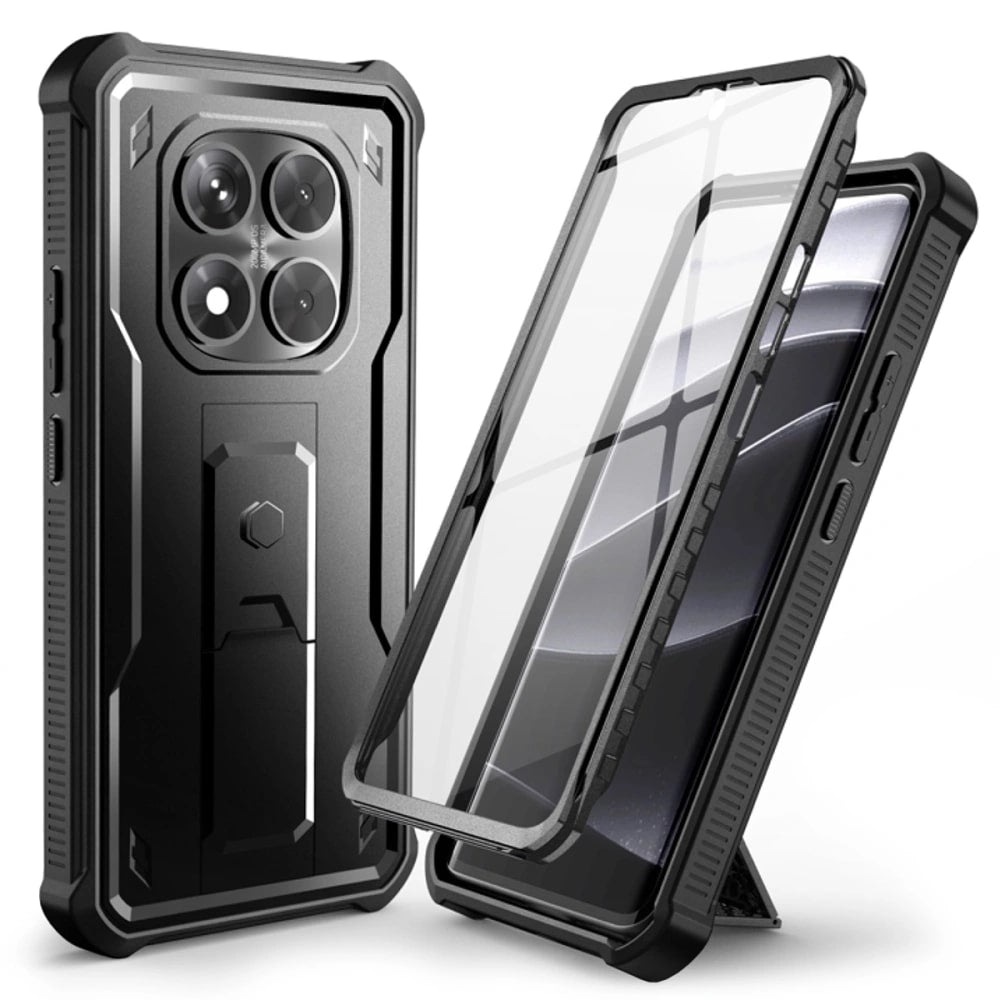 Military Grade Case For POCO X7 5G / Redmi Note 14 Pro - With Rotating Magnetic Ring Stand & Slide Camera Cover