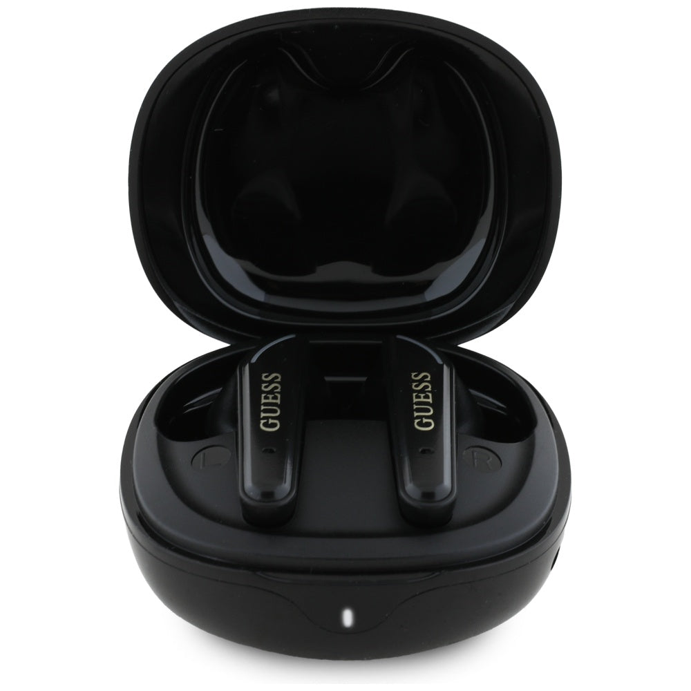 Guess TWS Flat Classic Logo Electroplated - Bluetooth 5.4 - Ασύρματα ακουστικά για Κλήσεις / Μουσική - Black