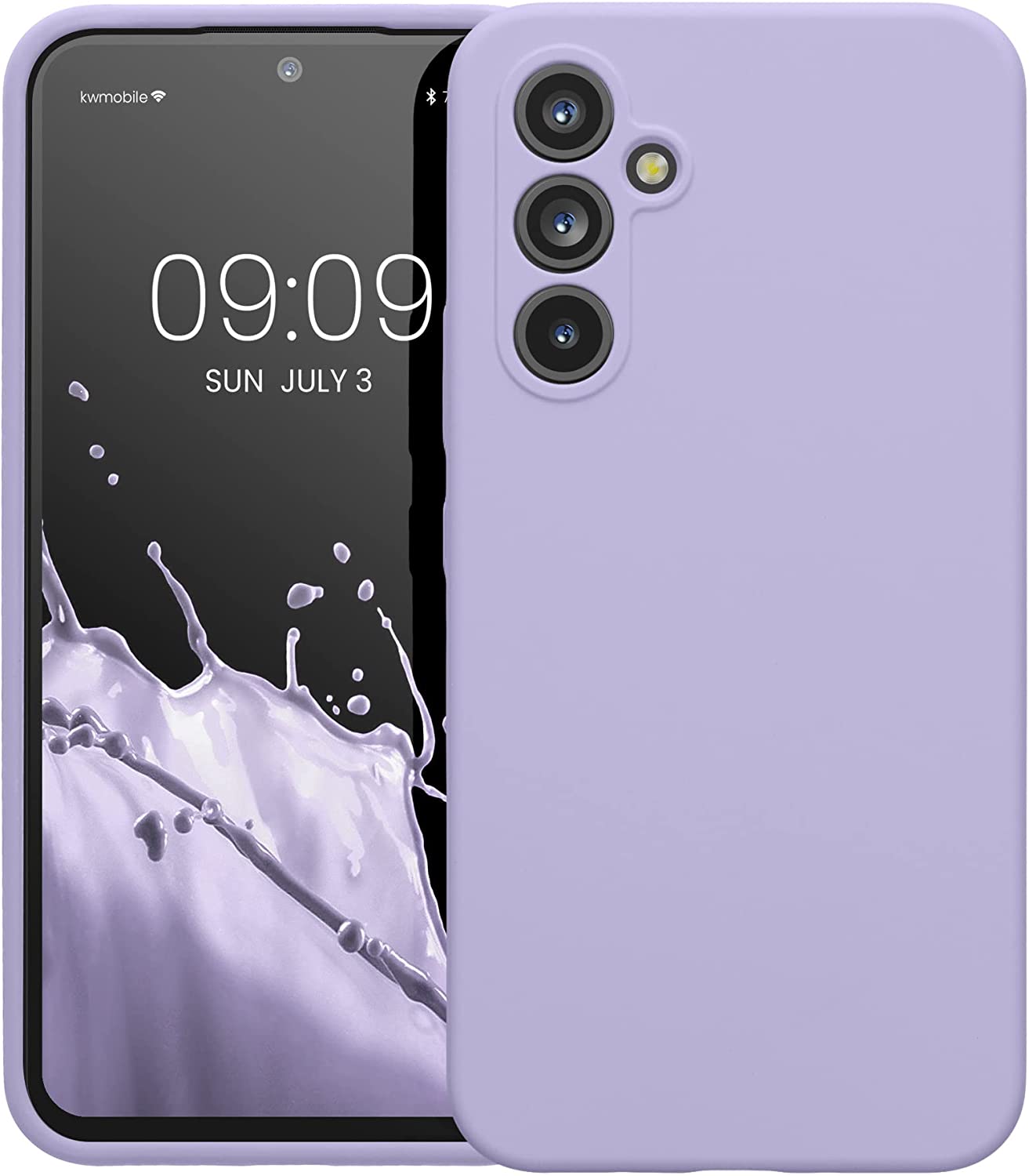 KW Samsung Galaxy A54 5G Θήκη Σιλικόνης Rubberized TPU - Lavender - 60795.108
